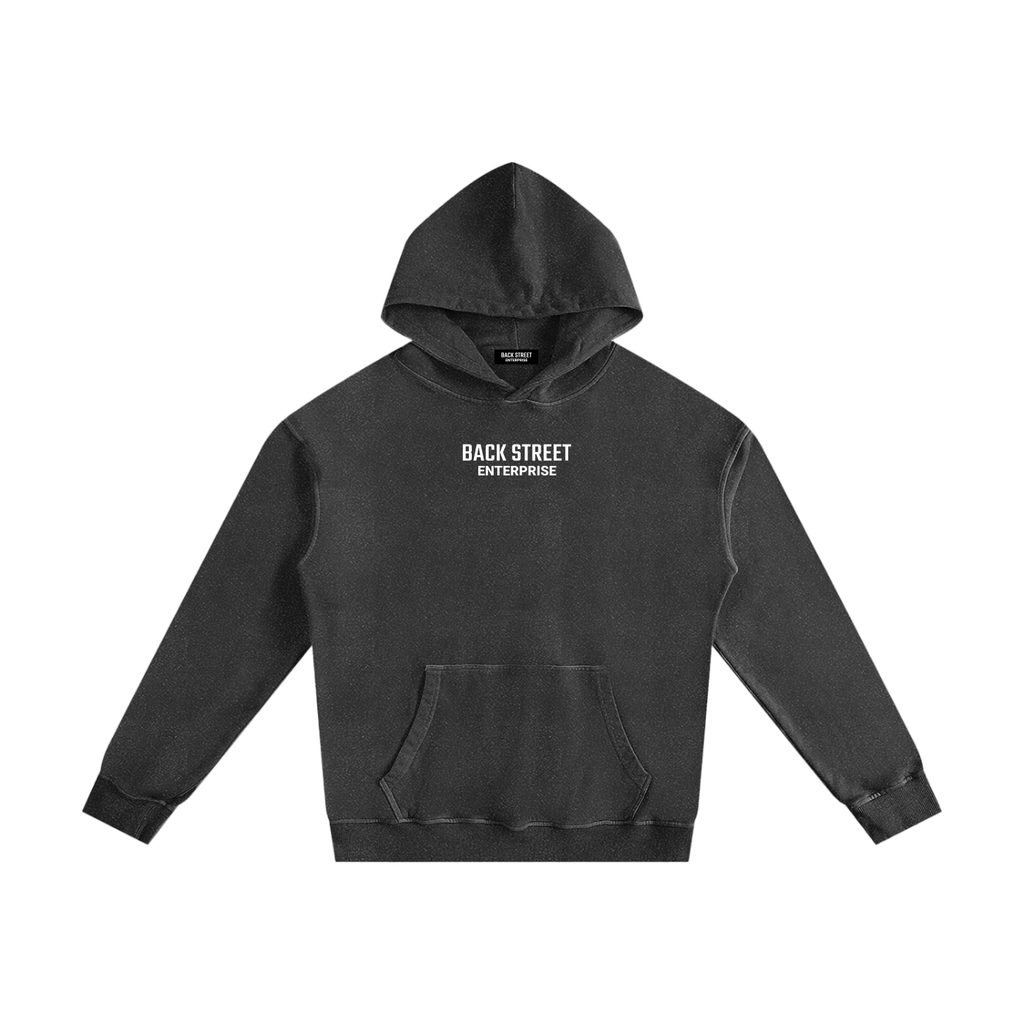Classic Back Street Enterprise - Vintage Washed Cotton Hoodie