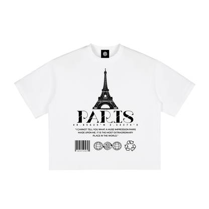 PARIS- Vintage Washed Boxy T-Shirt