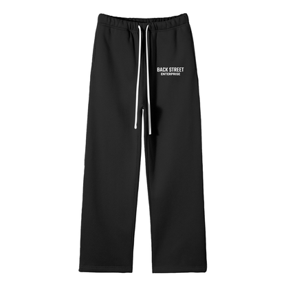 BackStreet Classic Pants- Unisex Solid Color Fleece Straight Leg Pants