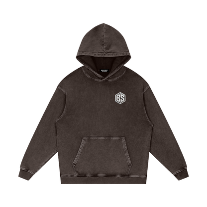 LA- Snow Washed Loose Cotton Hoodie