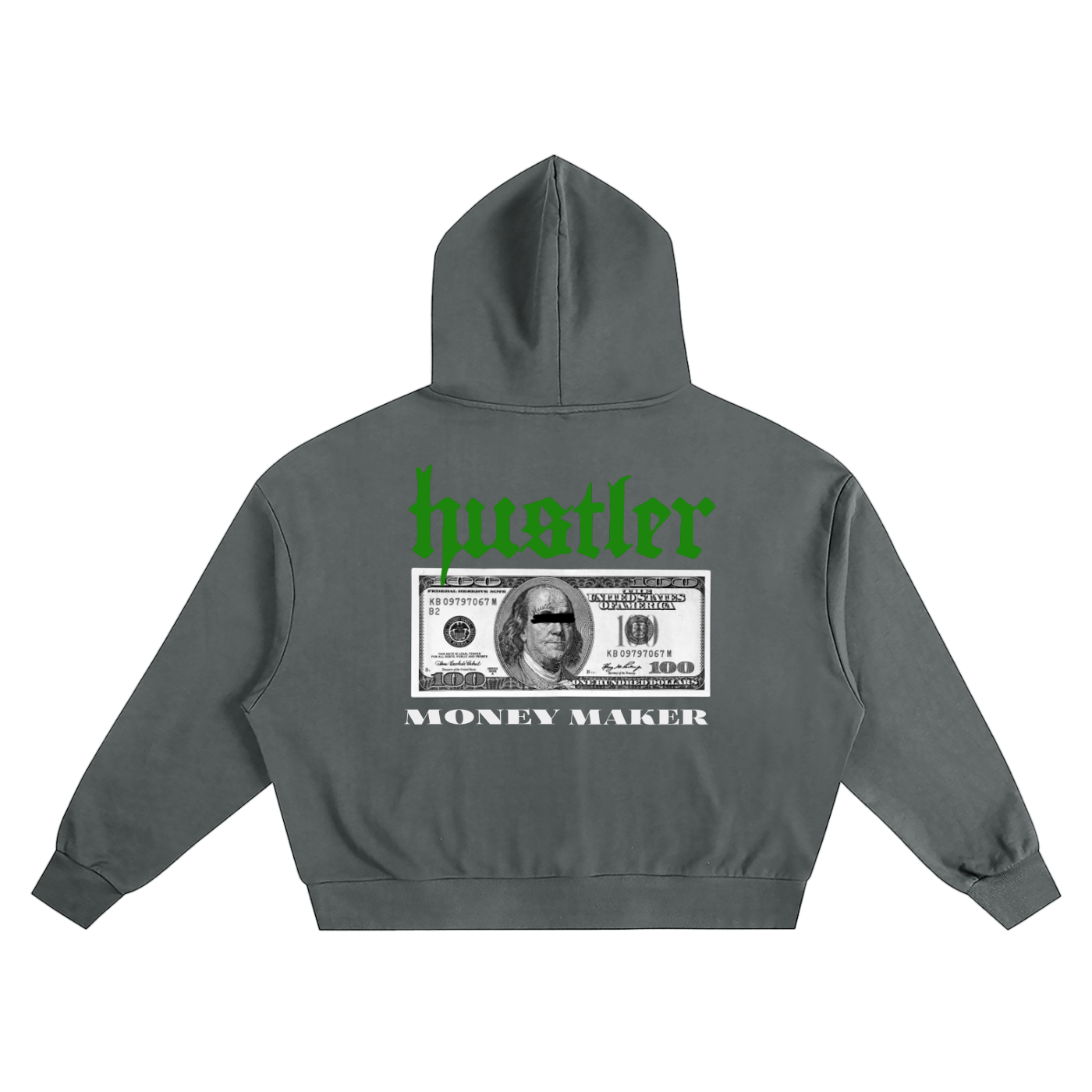 Hustler- Boxy Oversized Hoodie
