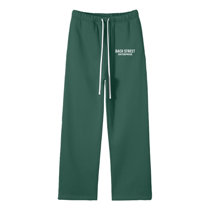BackStreet Classic Pants- Unisex Solid Color Fleece Straight Leg Pants