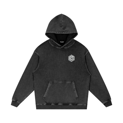 LA- Snow Washed Loose Cotton Hoodie