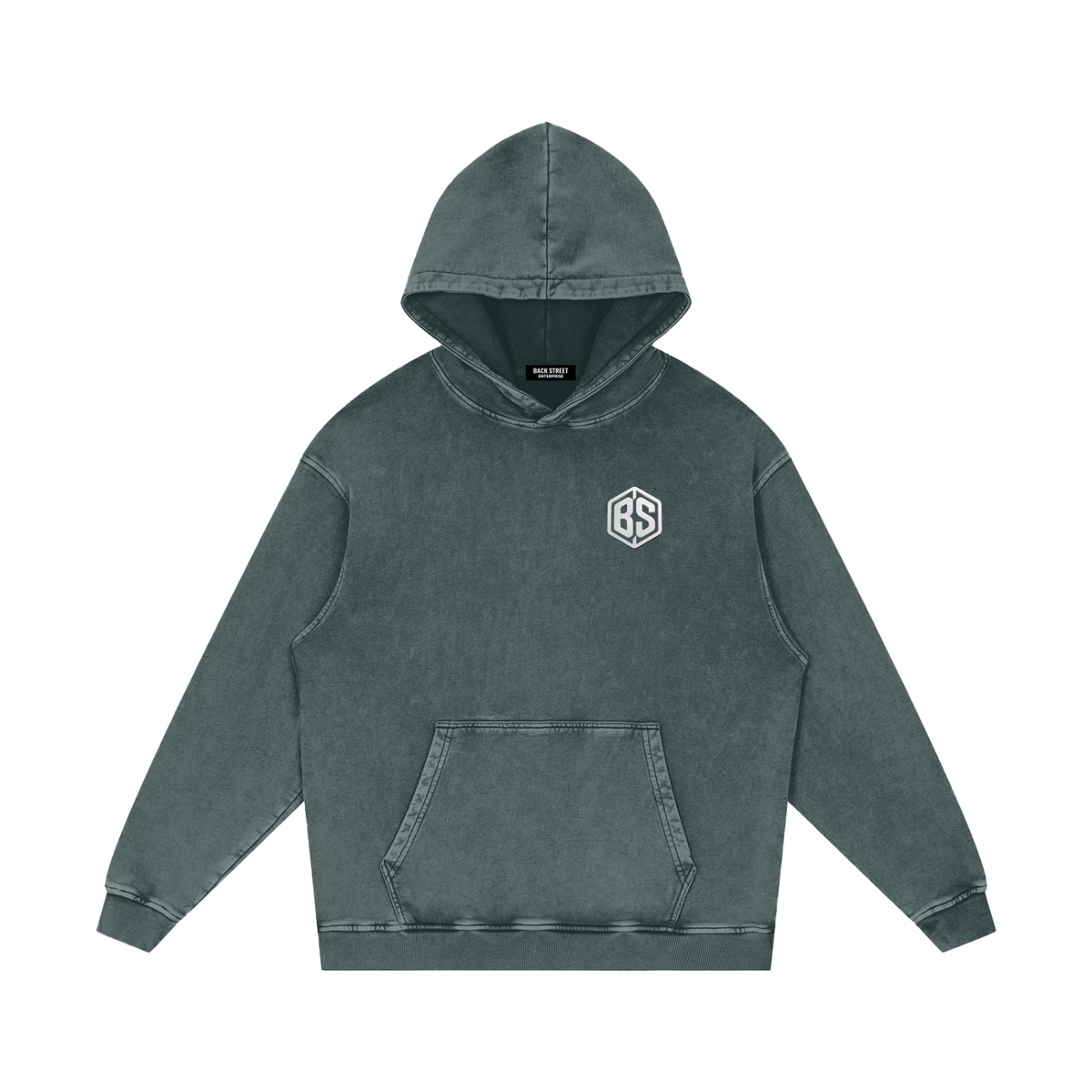 LA- Snow Washed Loose Cotton Hoodie