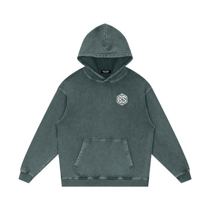 LA- Snow Washed Loose Cotton Hoodie