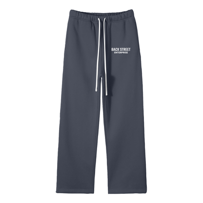 BackStreet Classic Pants- Unisex Solid Color Fleece Straight Leg Pants