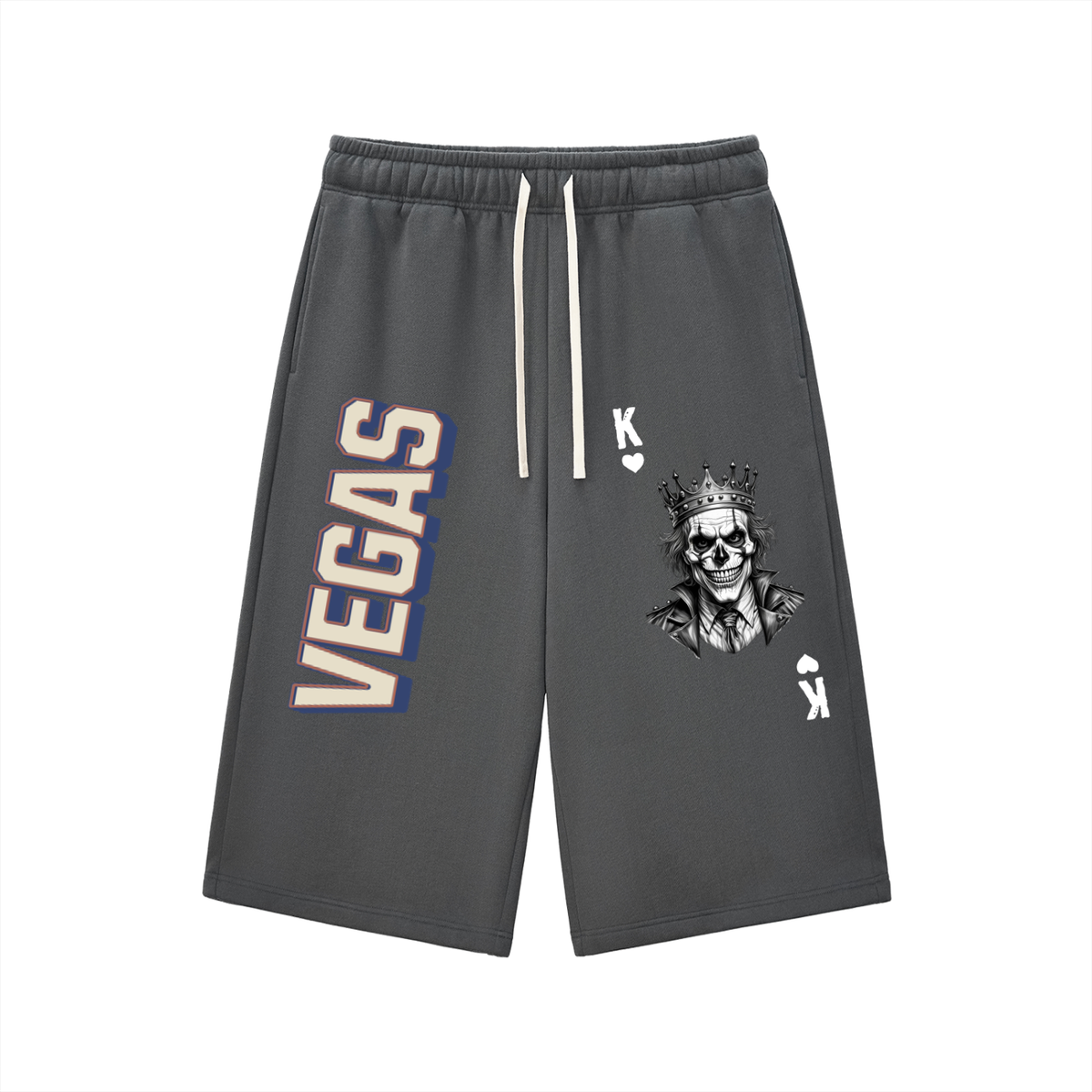 Vegas- Relaxed Drawstring Three-quarter Sweatpants