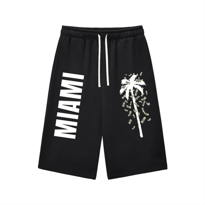 Miami- Relaxed Drawstring Three-quarter Sweatpants