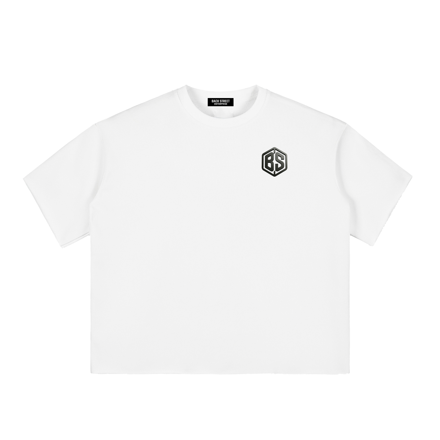 What If It All Works Out? - White Boxy Half-Sleeve Raw-Edge T-Shirt