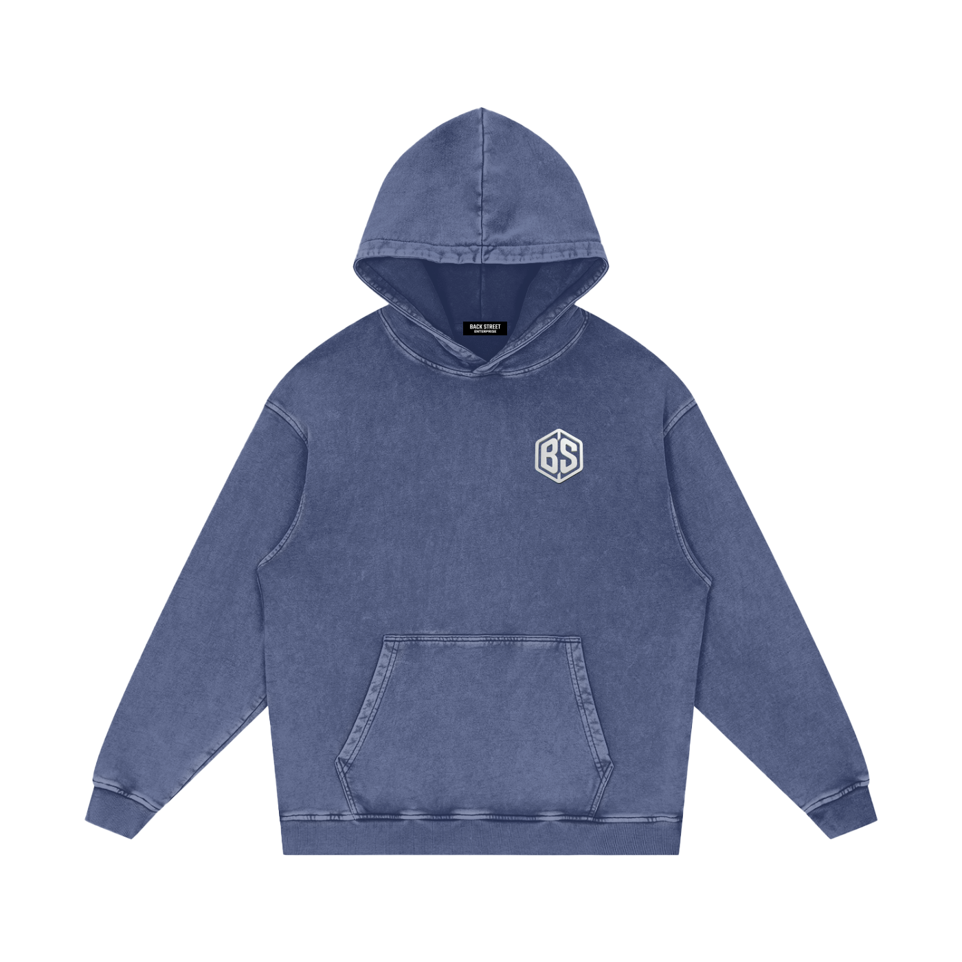 LA- Snow Washed Loose Cotton Hoodie