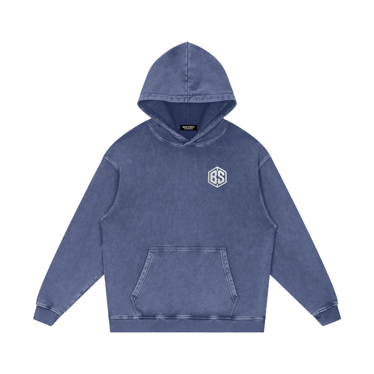 LA- Snow Washed Loose Cotton Hoodie