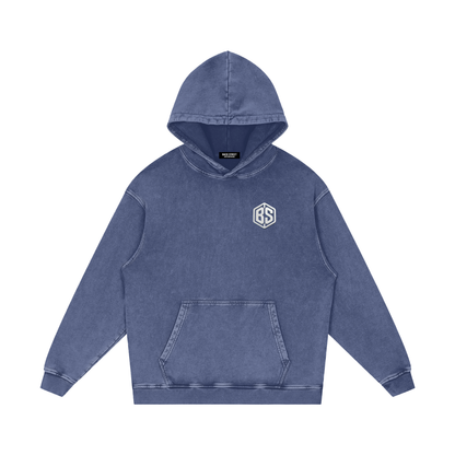 LA- Snow Washed Loose Cotton Hoodie