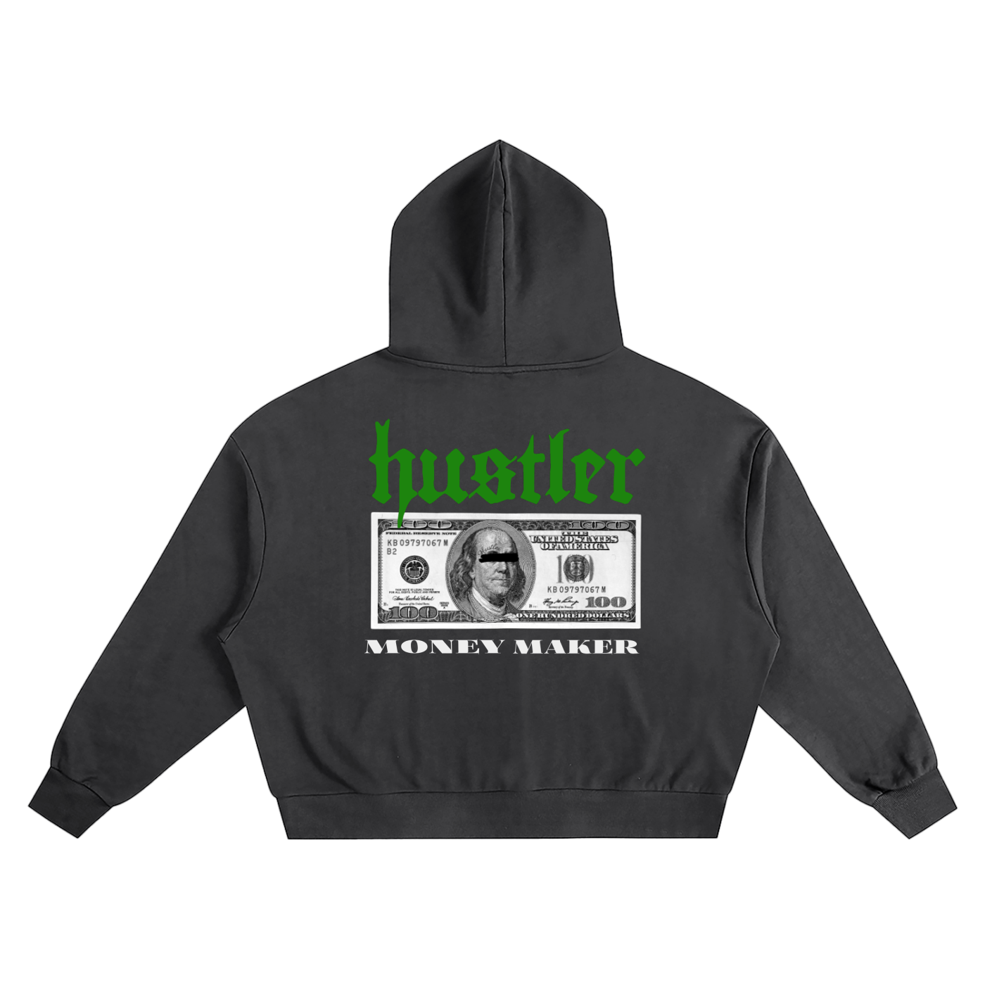 Hustler- Boxy Oversized Hoodie