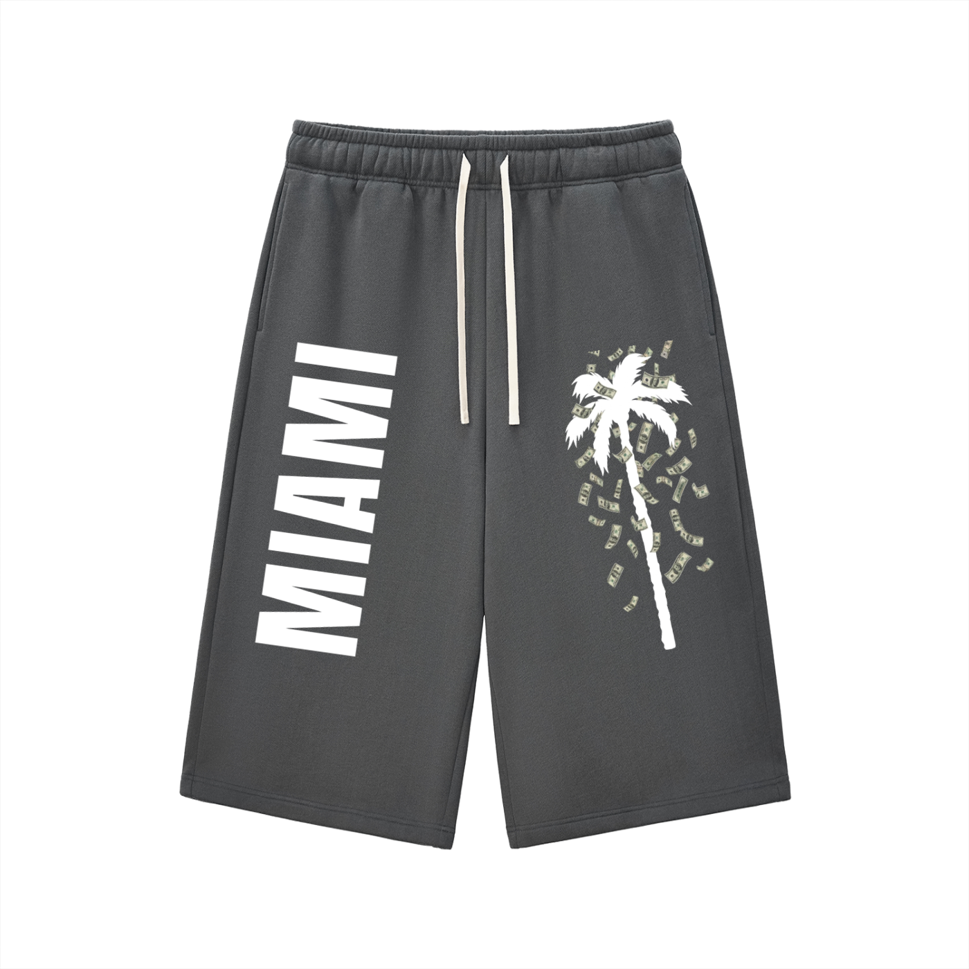 Miami- Relaxed Drawstring Three-quarter Sweatpants